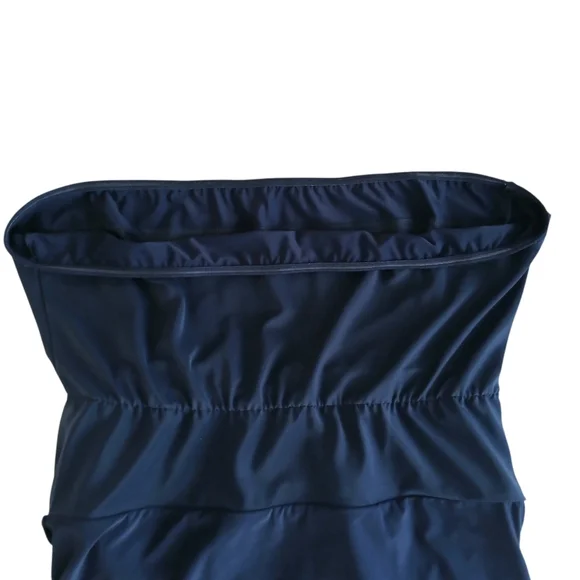 LAND'S END Square Neck Tankini Top Women's 24W DDD Navy Blue Underwire Padded - Picture 7 of 8